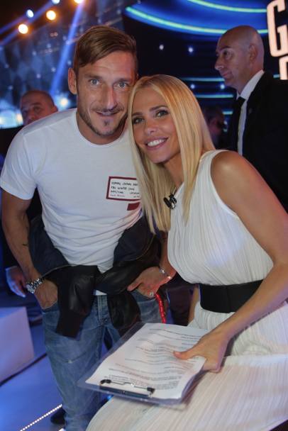 Ospite d&#39;onore alla terza puntata del Grande Fratello Vip: Francesco Totti fa visita alla moglie, la conduttrice Ilary Blasi. LaPresse